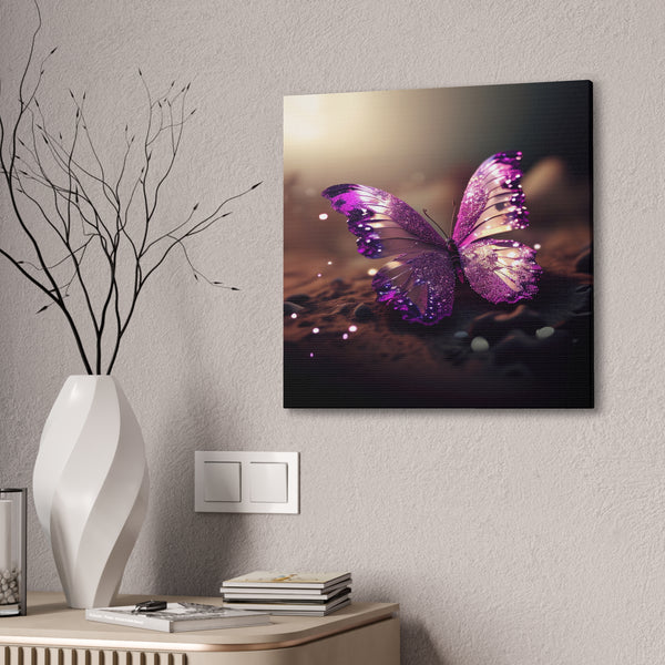 Purple Butterfly Canvas