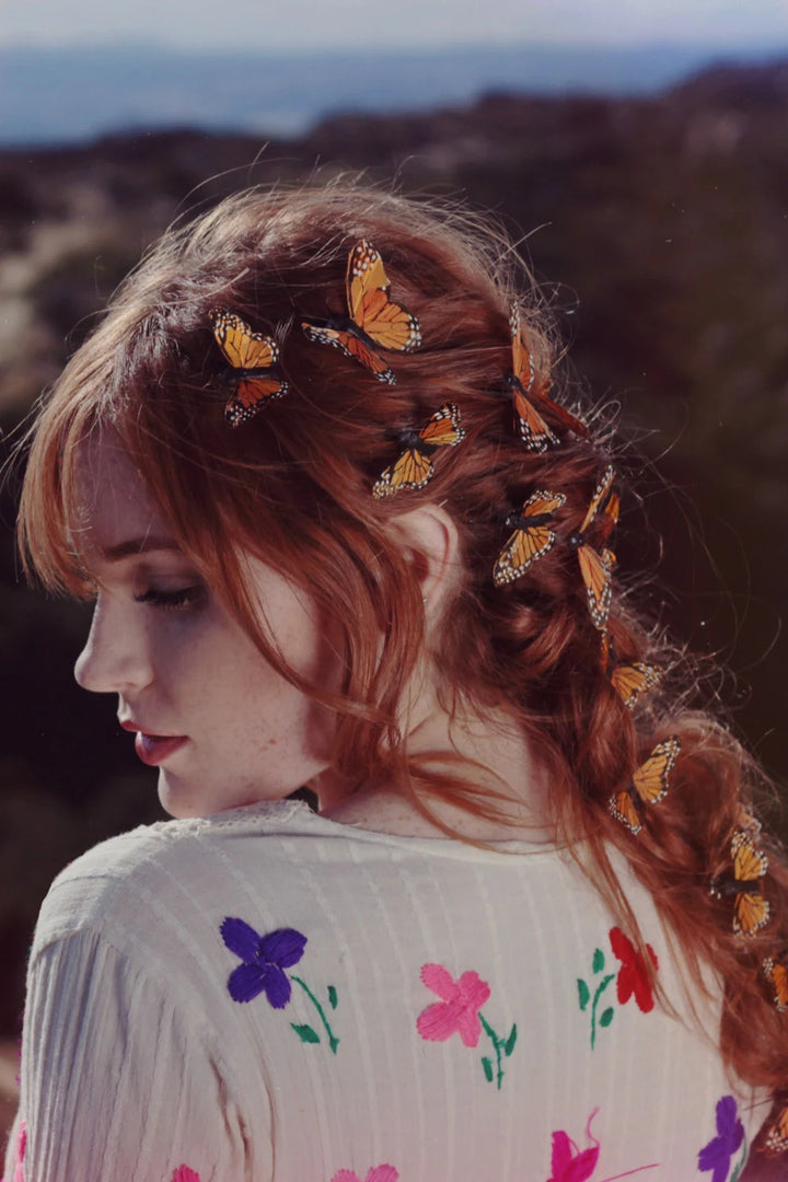 Monarch Fairy Butterfly Hair Clips