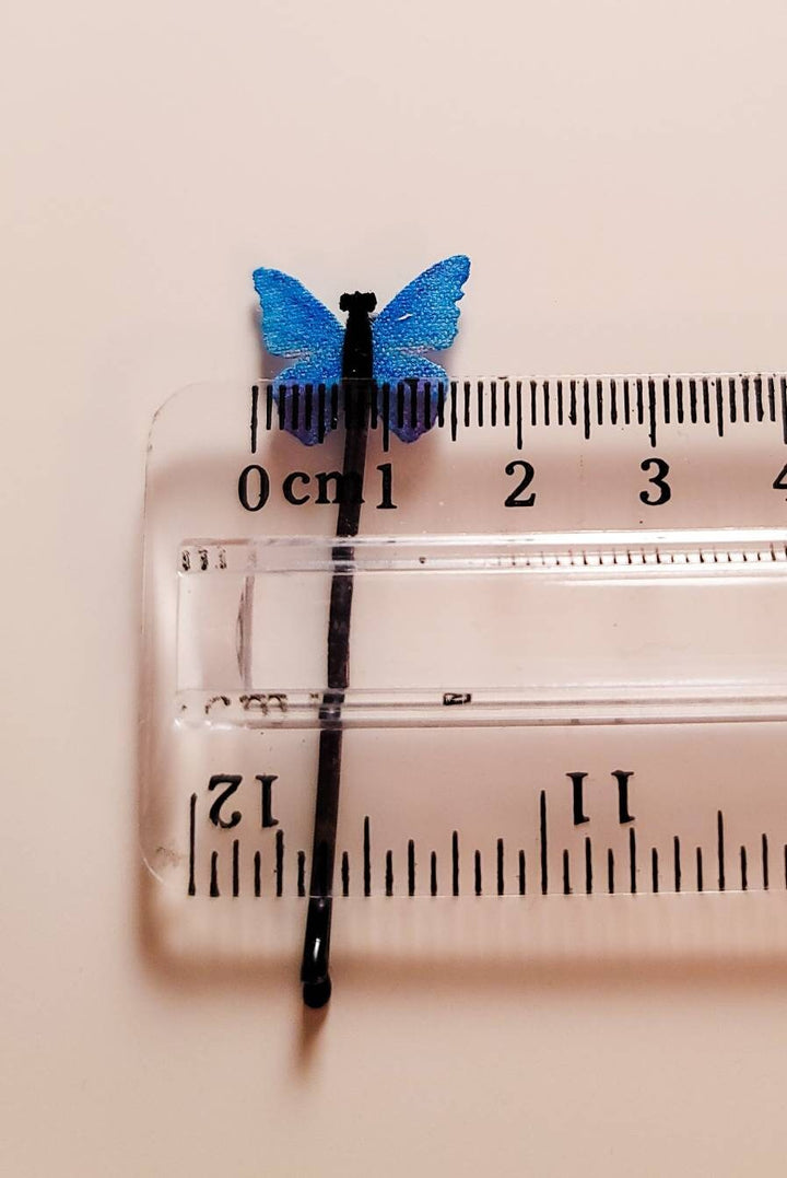 Purple Butterfly Hair Clips
