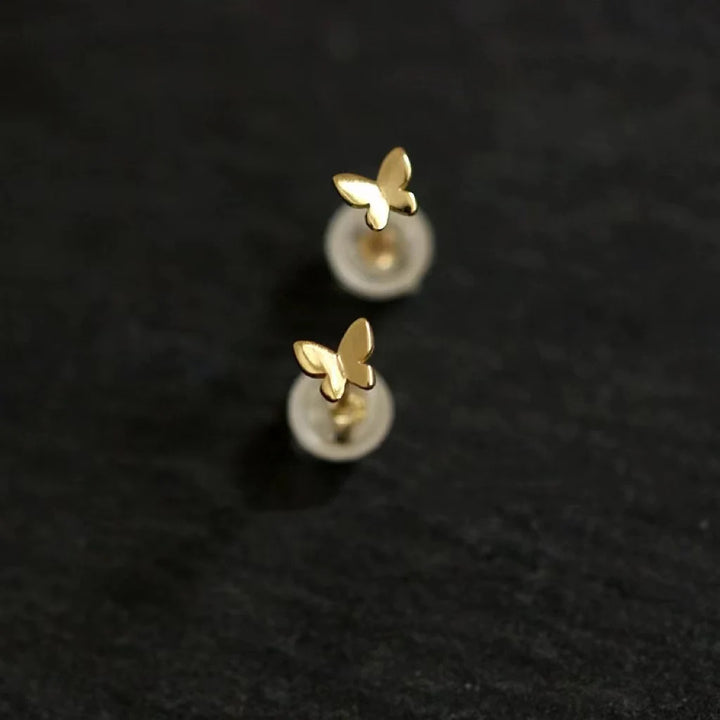 Sterling Silver Butterfly Stud Earring