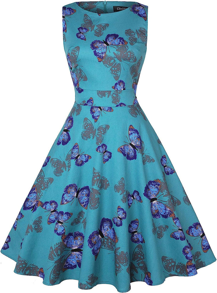 Women's Vintage 1950's  Butterfly Dress