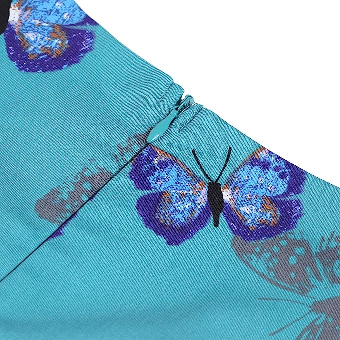 Women's Vintage 1950's  Butterfly Dress