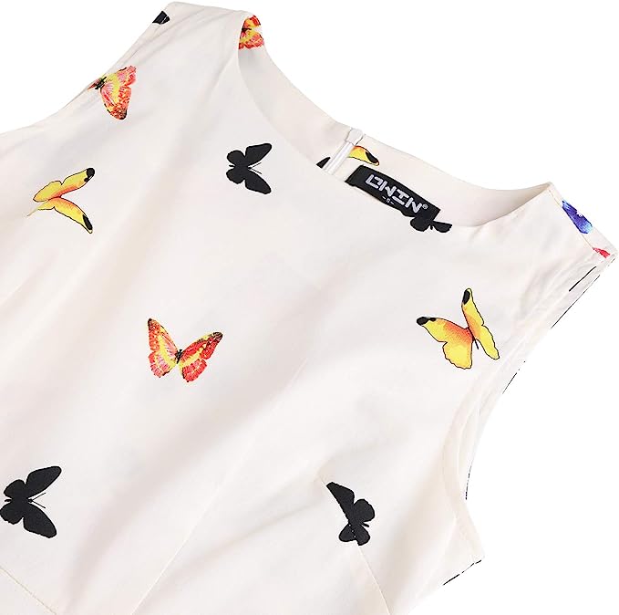 Women's Vintage 1950's  Butterfly Dress