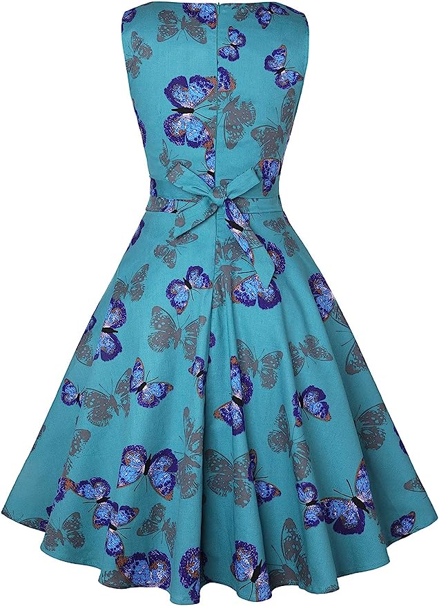 Women's Vintage 1950's  Butterfly Dress