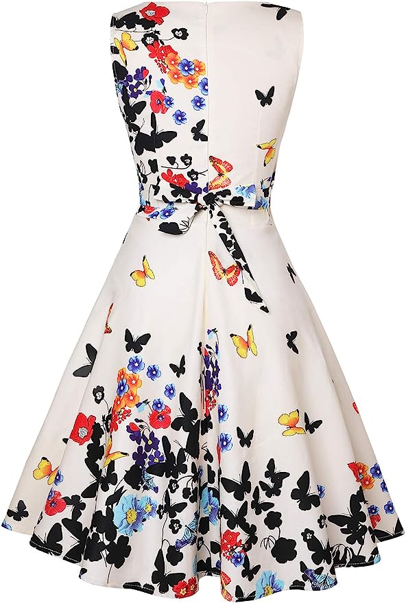 Women's Vintage 1950's  Butterfly Dress
