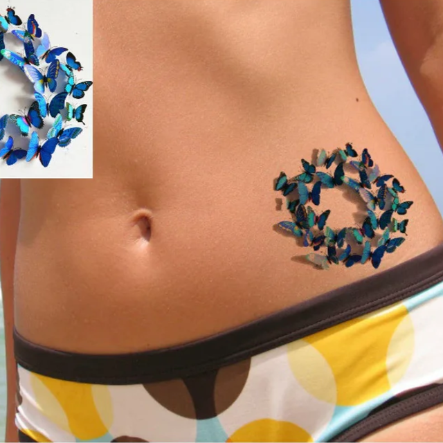 Watercolor Butterflies Tattoo