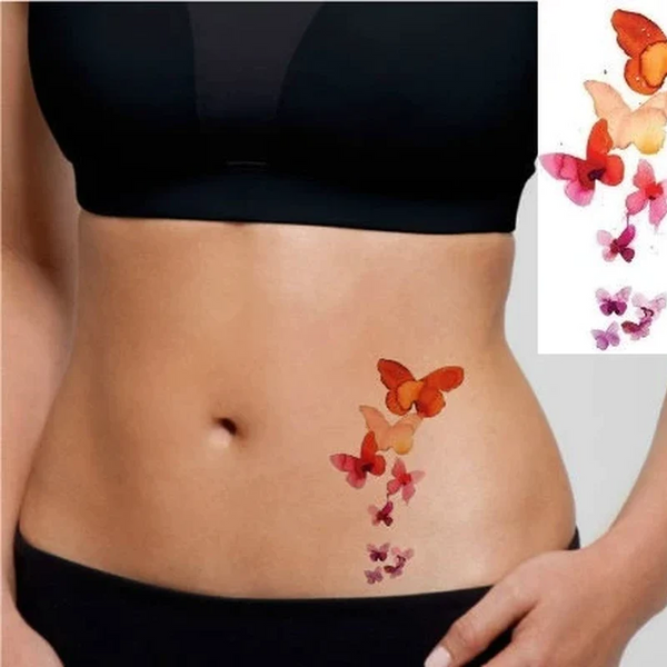 Watercolor Butterflies Tattoo