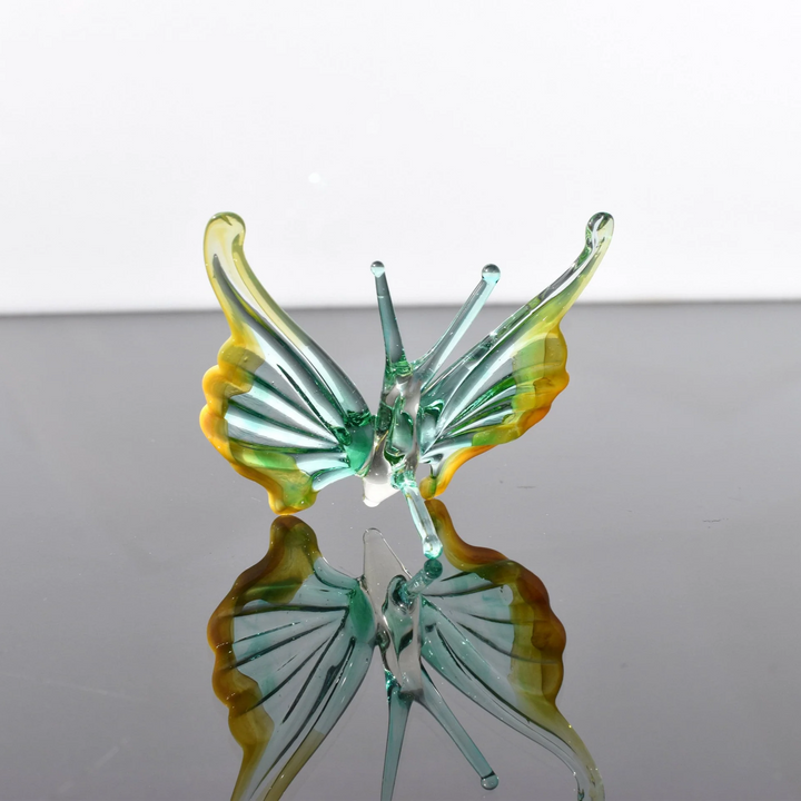 Handmade Green Glass Butterfly