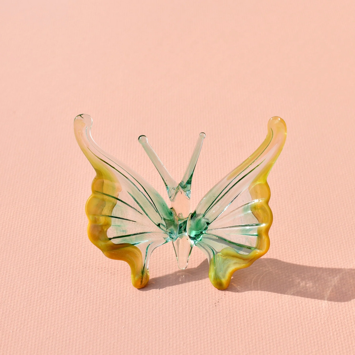Handmade Green Glass Butterfly