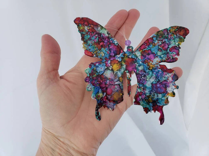 Butterfly Ornament Recycled Aluminum Cans