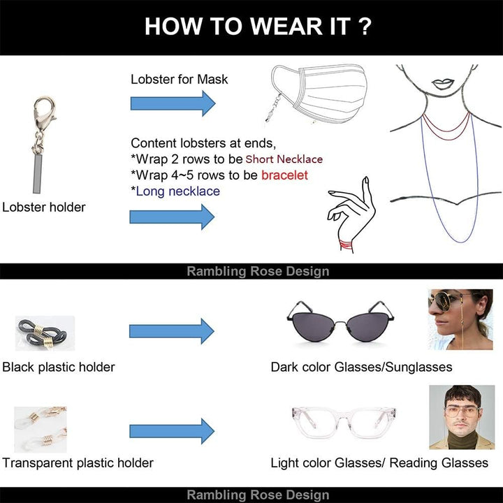 Butterfly Eyeglass Chain