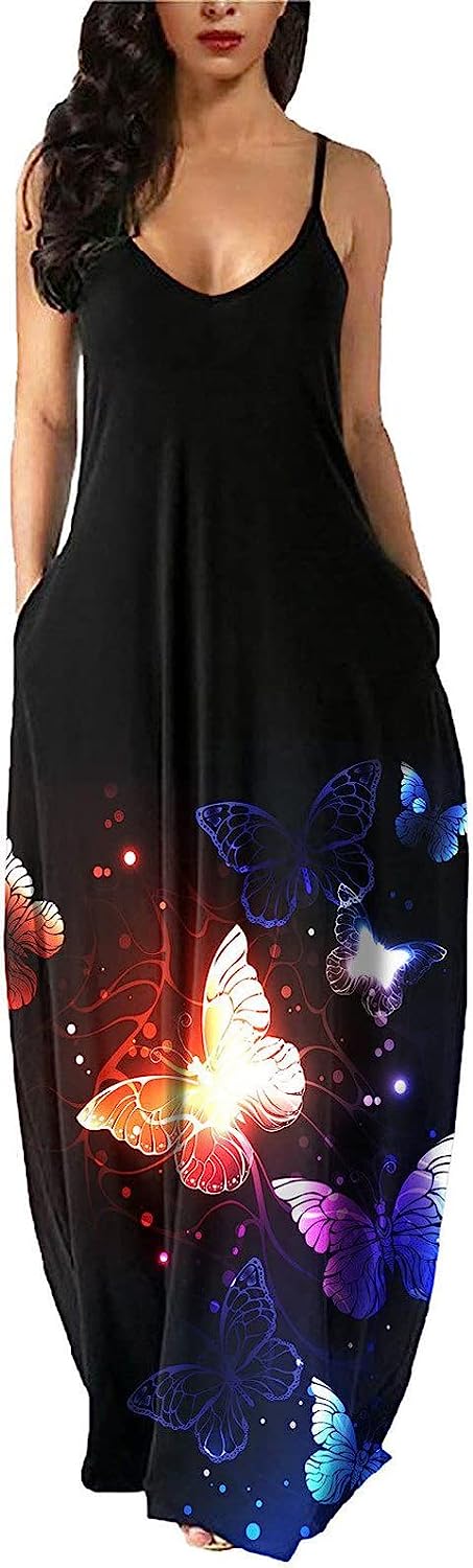 Maxi Butterfly Dress