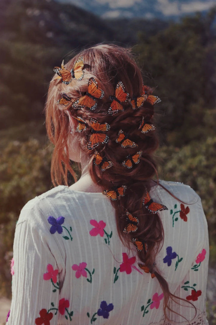 Monarch Fairy Butterfly Hair Clips