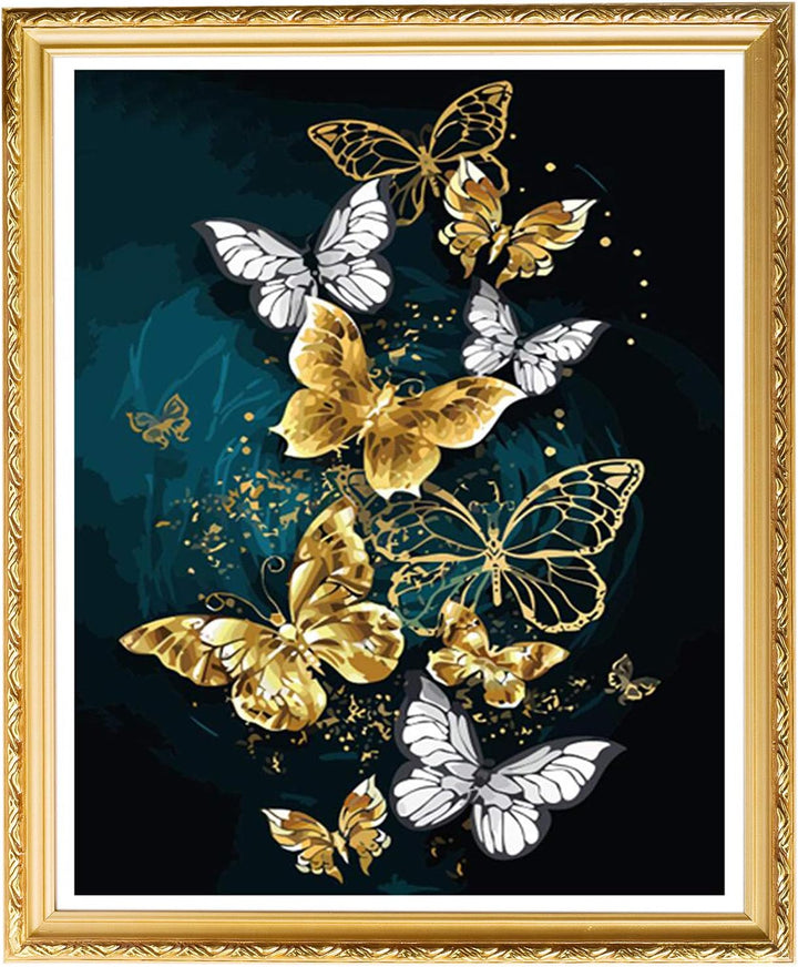 DIY Gold & Silver Butterfly Diamond Painting