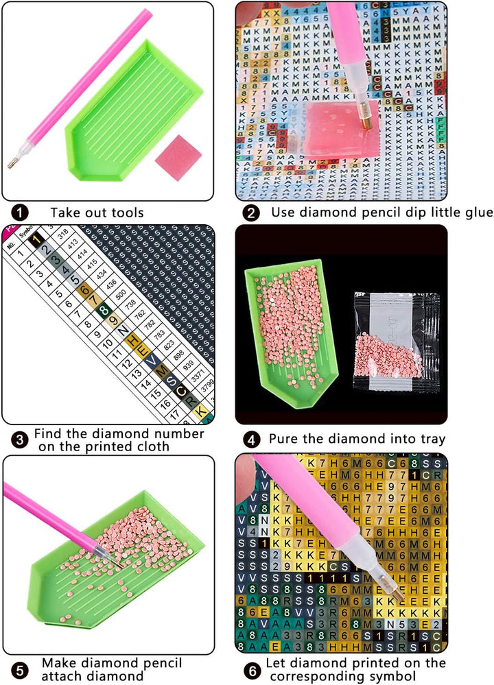 DIY Gold & Silver Butterfly Diamond Painting