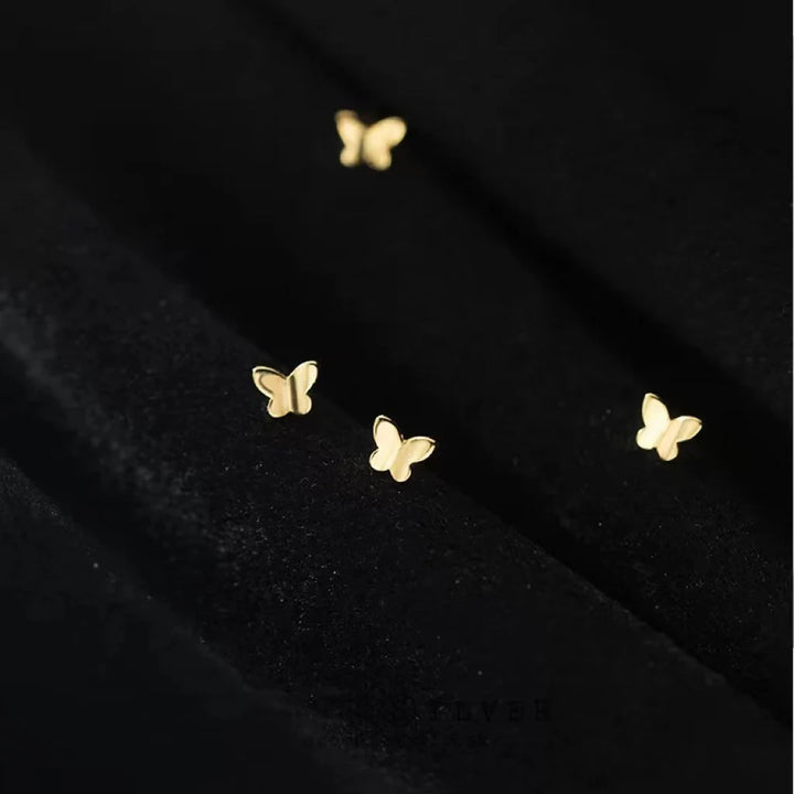 Sterling Silver Butterfly Stud Earring