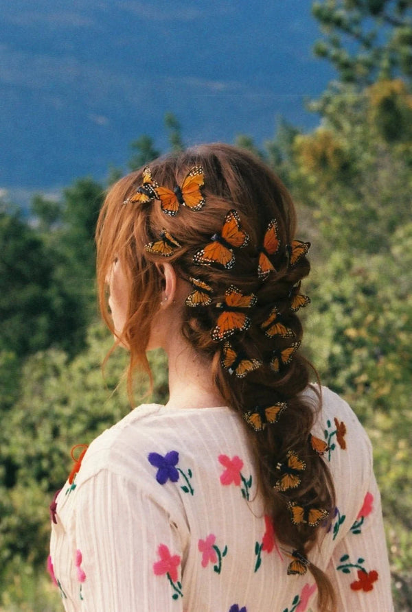 Monarch Fairy Butterfly Hair Clips