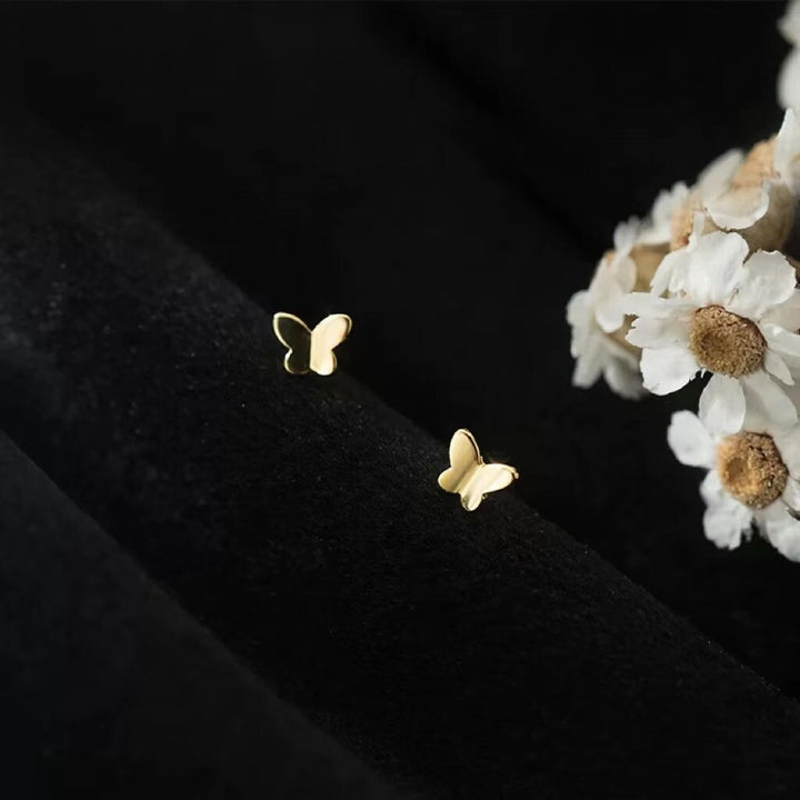 Sterling Silver Butterfly Stud Earring