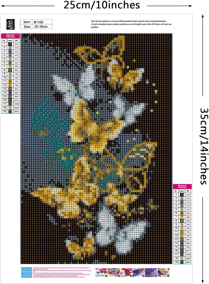 DIY Gold & Silver Butterfly Diamond Painting