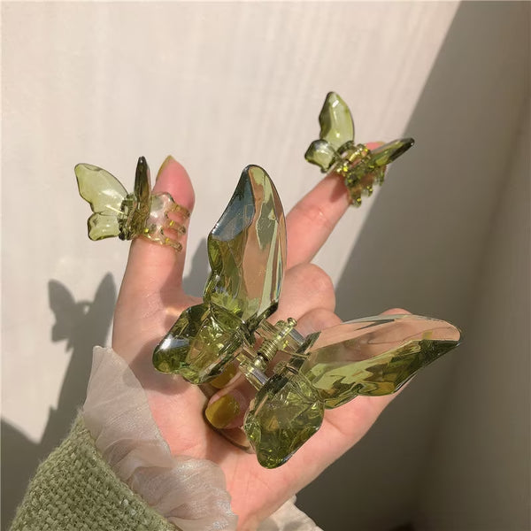 Candy-Colored Butterfly Hair Clips