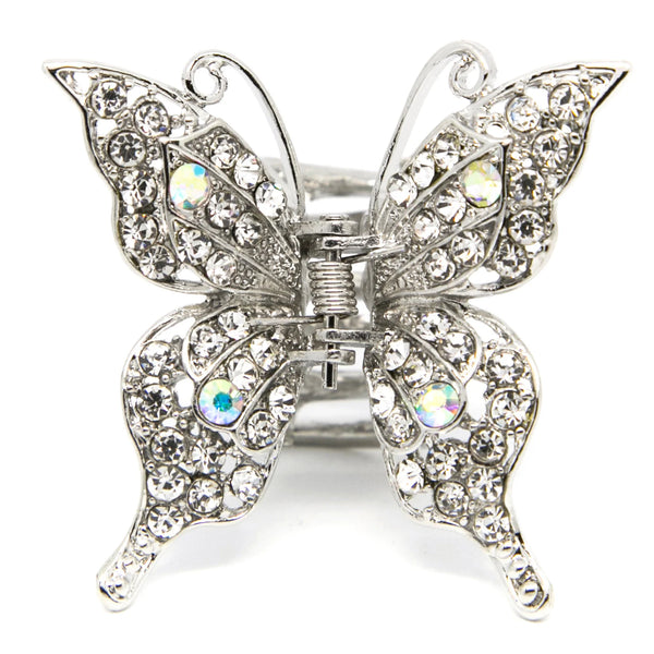 Metal Silver Butterfly Clip