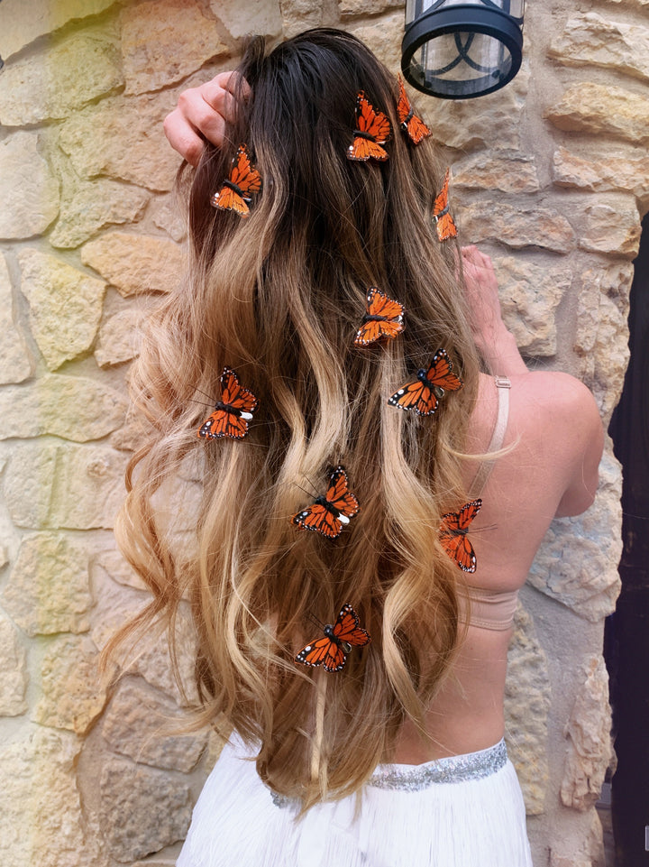 Monarch 90s Butterfly Hair Clips