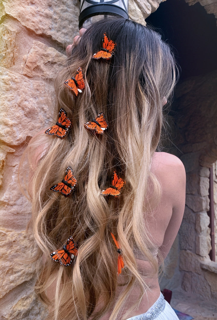 Monarch 90s Butterfly Hair Clips