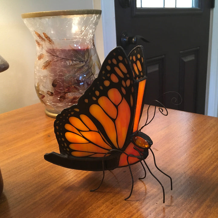 Handmade Monarch Butterfly Tea Light Holder