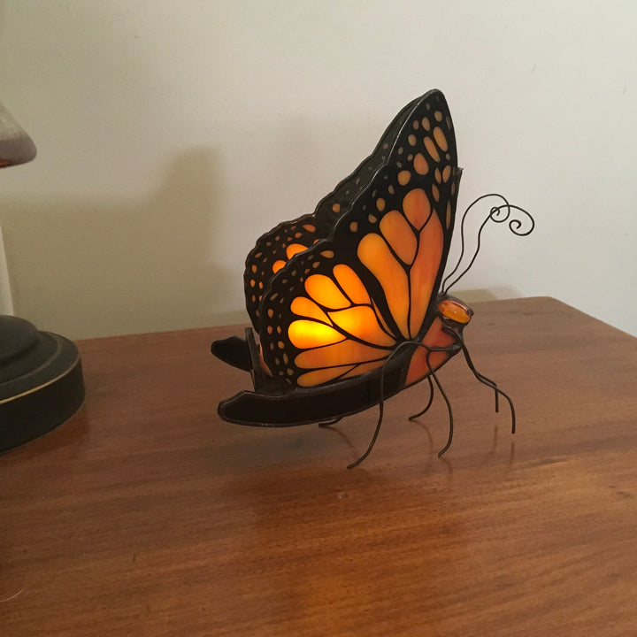 Handmade Monarch Butterfly Tea Light Holder