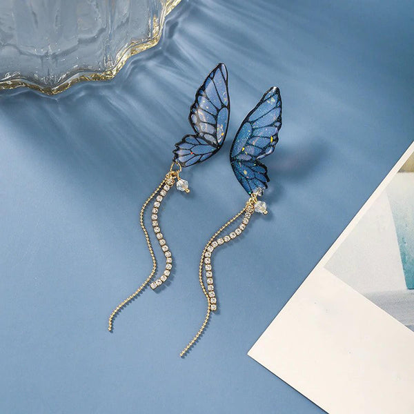 Drop Butterfly Earrings