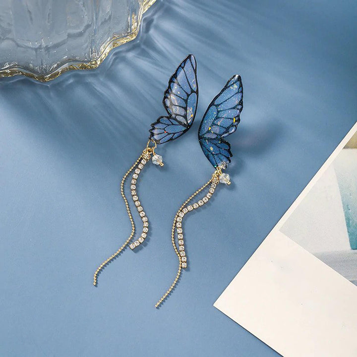 Drop Butterfly Earrings