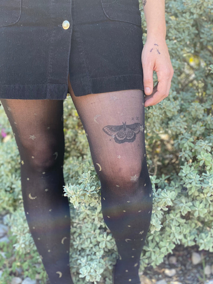 Night Moth Temporary Butterfly Tattoo