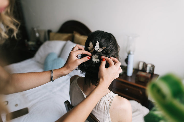 Silk Butterfly Hairpins