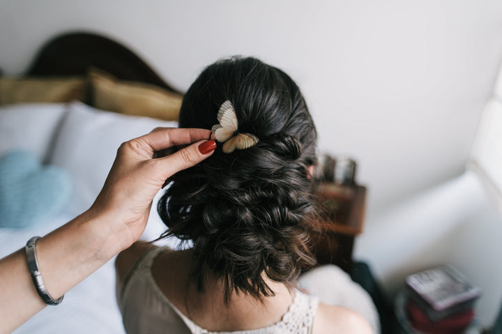 Silk Butterfly Hairpins