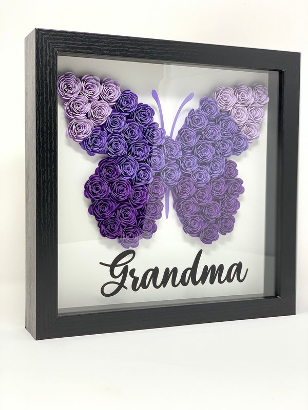 Butterfly Floral Shadow Box