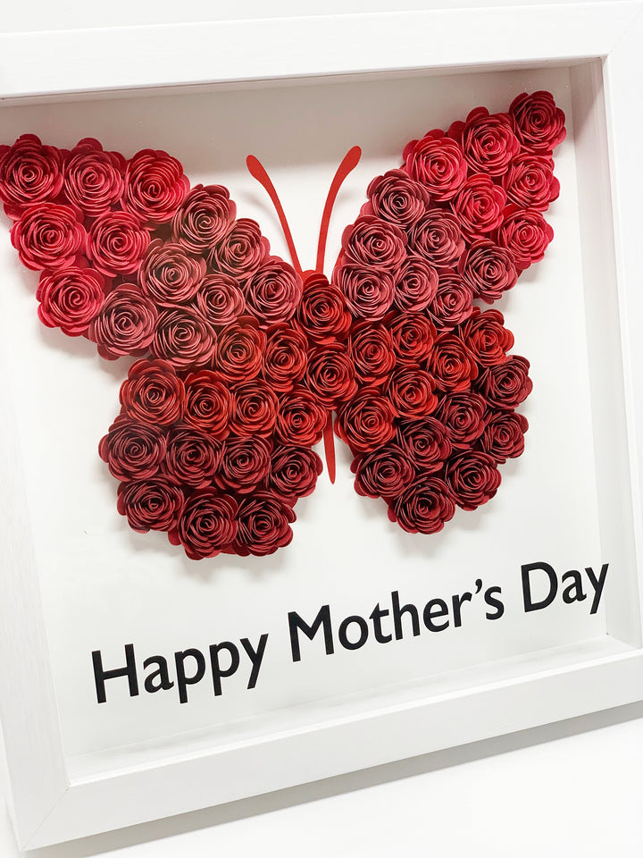 Butterfly Floral Shadow Box