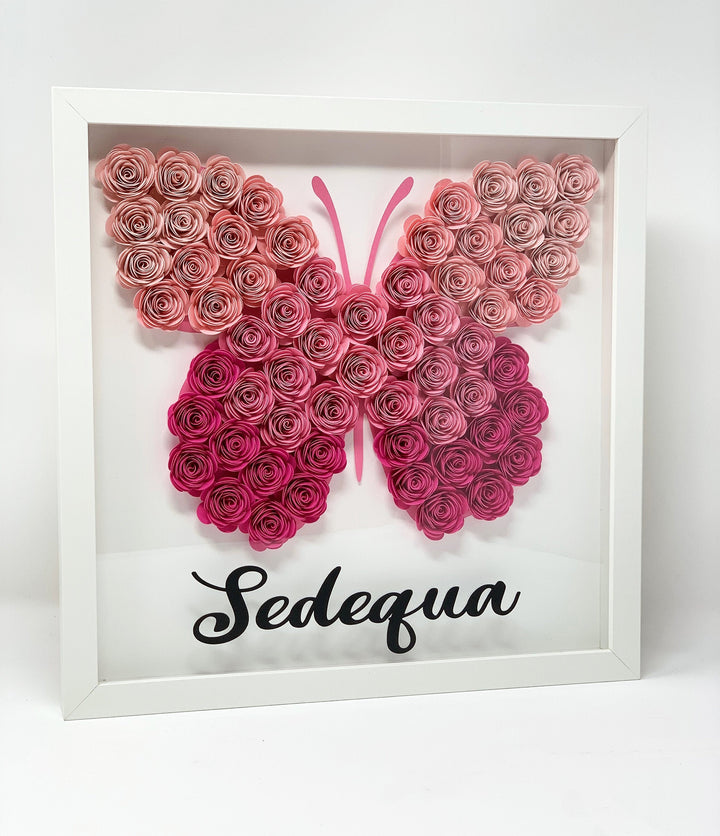 Butterfly Floral Shadow Box
