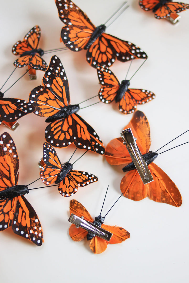 Monarch Fairy Butterfly Hair Clips