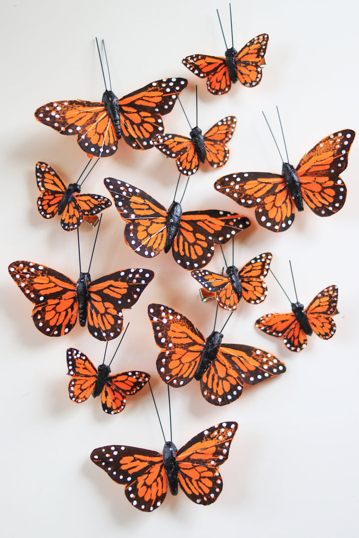 Monarch Fairy Butterfly Hair Clips
