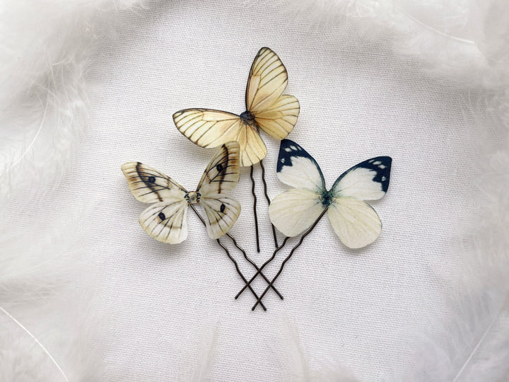 Silk Butterfly Hairpins