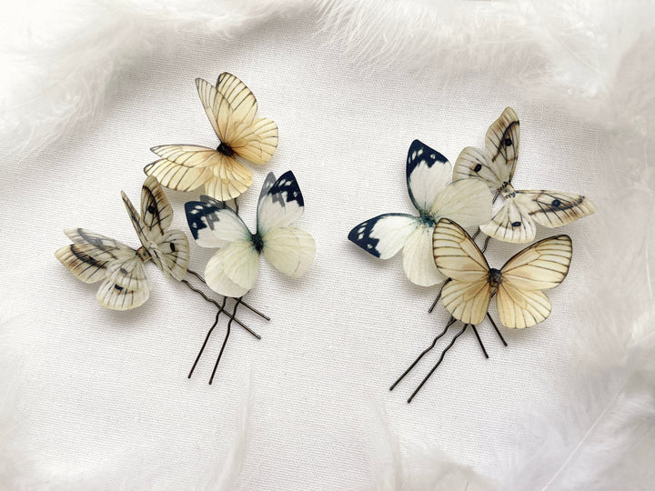 Silk Butterfly Hairpins