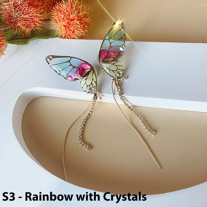 Drop Butterfly Earrings