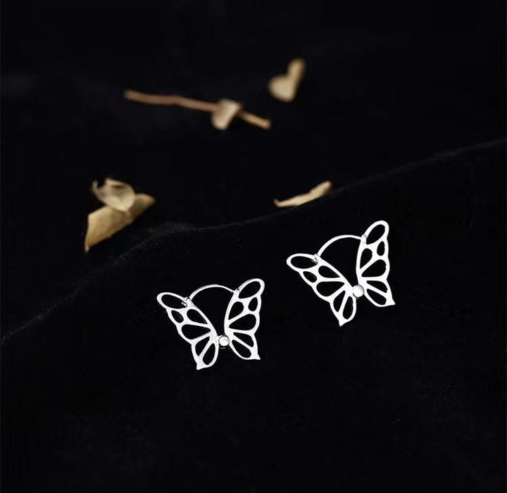 Sterling Silver Butterfly Earrings 