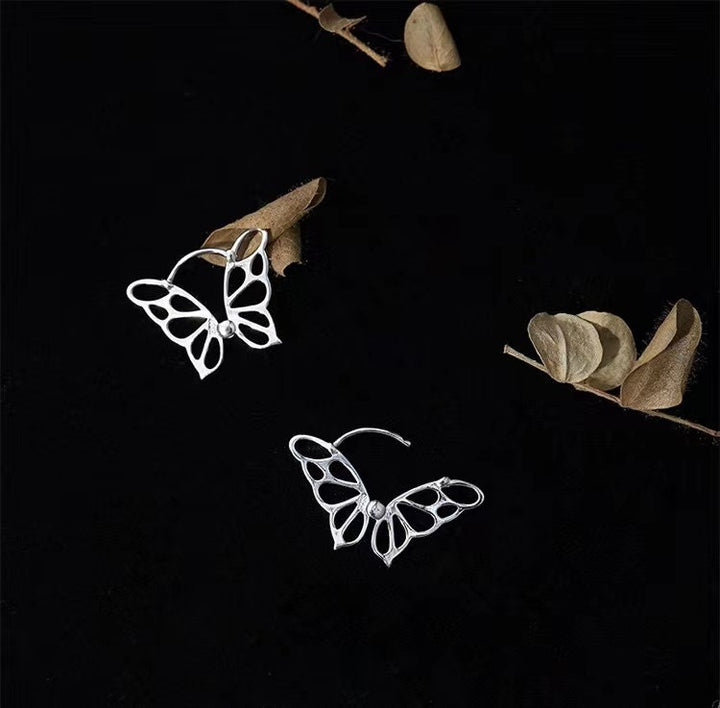 Sterling Silver Butterfly Earrings 