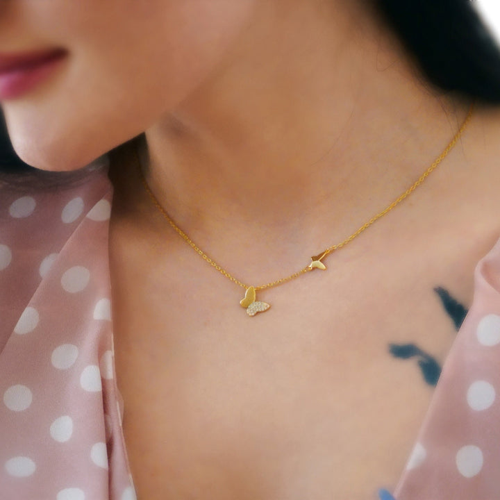 Minimalistic Butterfly Necklace