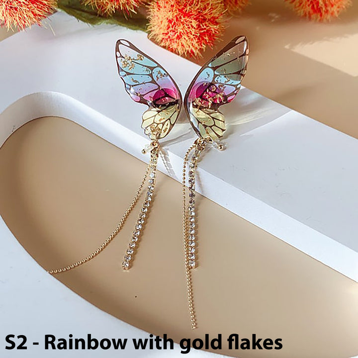 Drop Butterfly Earrings