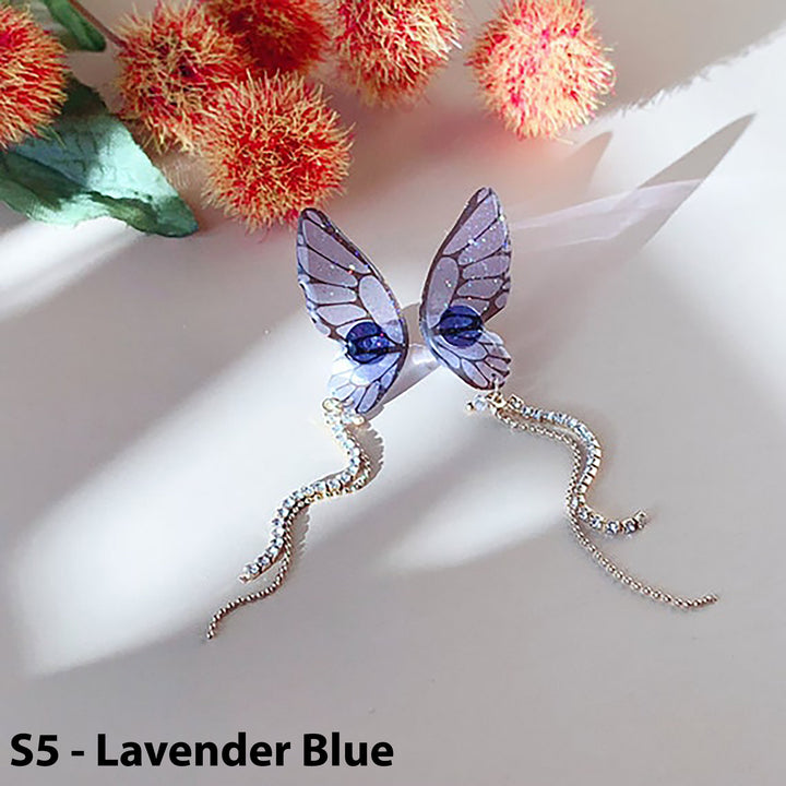 Drop Butterfly Earrings
