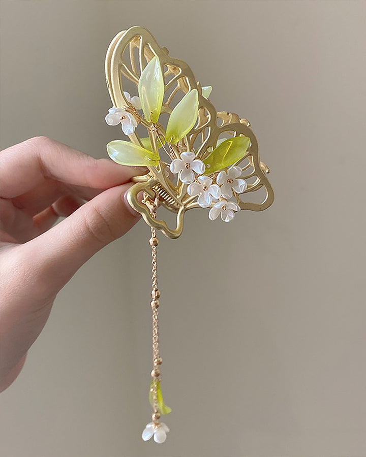 Jasmine Butterfly Clip