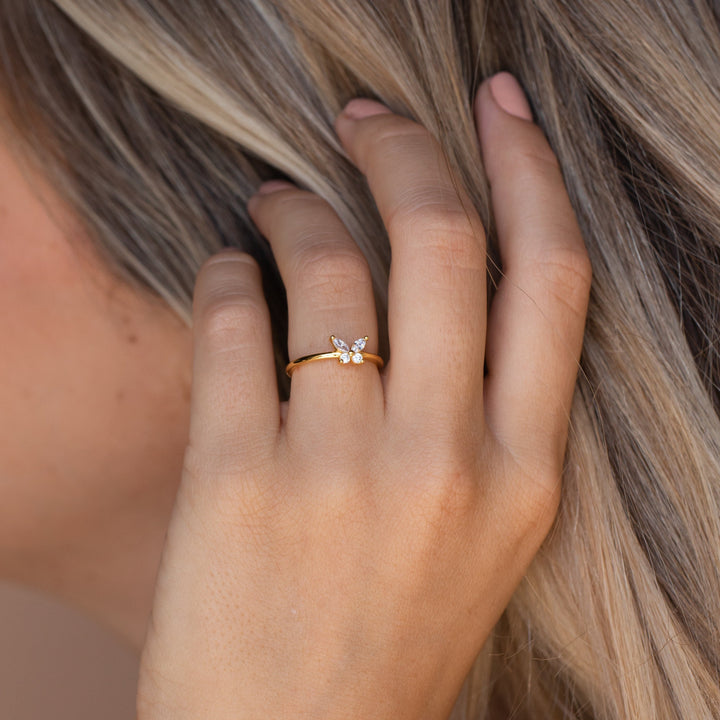Minimalist Butterfly Ring