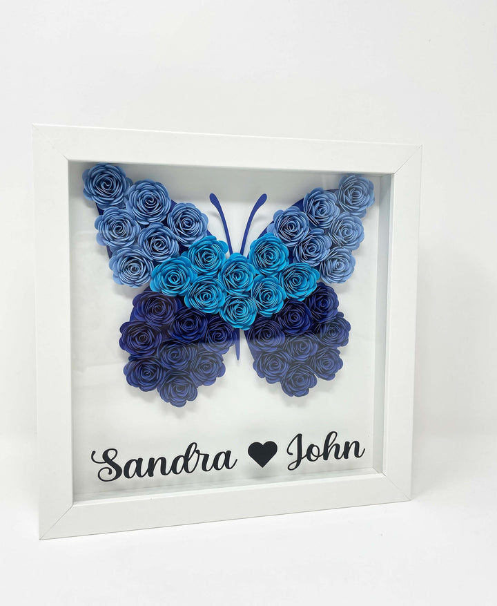 Butterfly Floral Shadow Box
